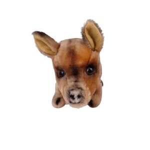 Kamar 1960s Pig Plush Stuffed Animal Toy 10" Realistic Mohair Excelsior Vtg